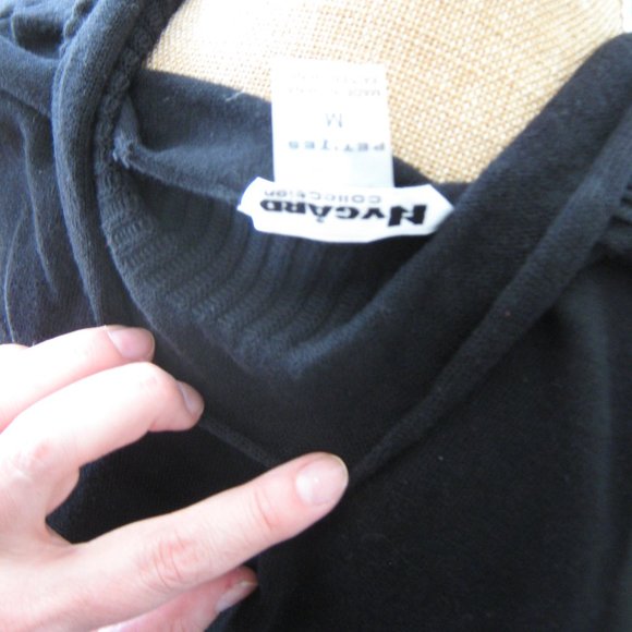 Black Nygard Shrug Sweater - Picture 4 of 4